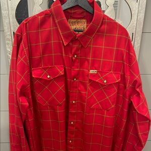 DIXXON DoomsDay Men's Red Plaid Flannel Shirt 2x NWOT. Never Worn